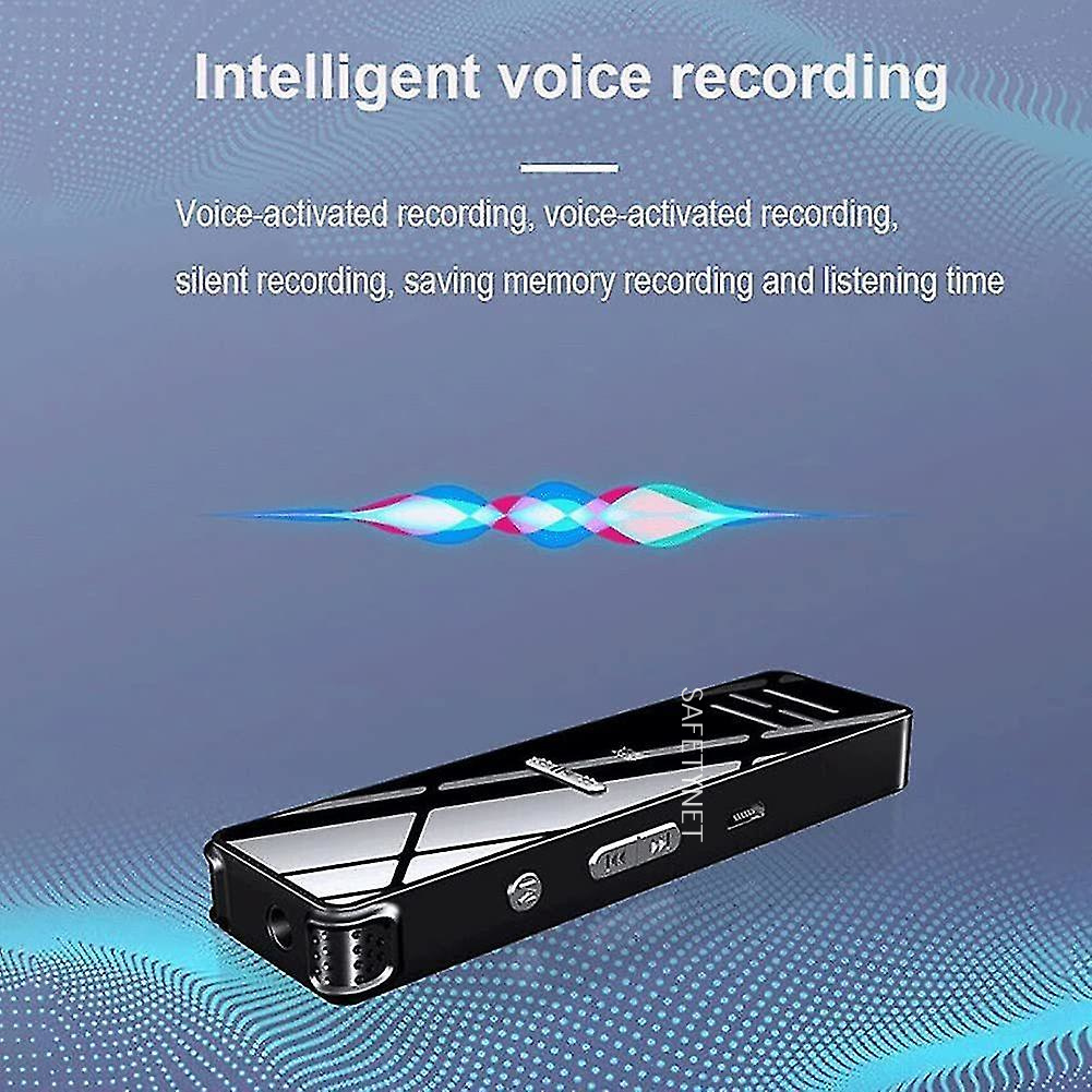 SAFETY NET Mini Digital Voice Recorder, Built in Speaker, Professional Audio Recorder MP3 Player TF Card Dictaphone Record Microphone Sound Recording