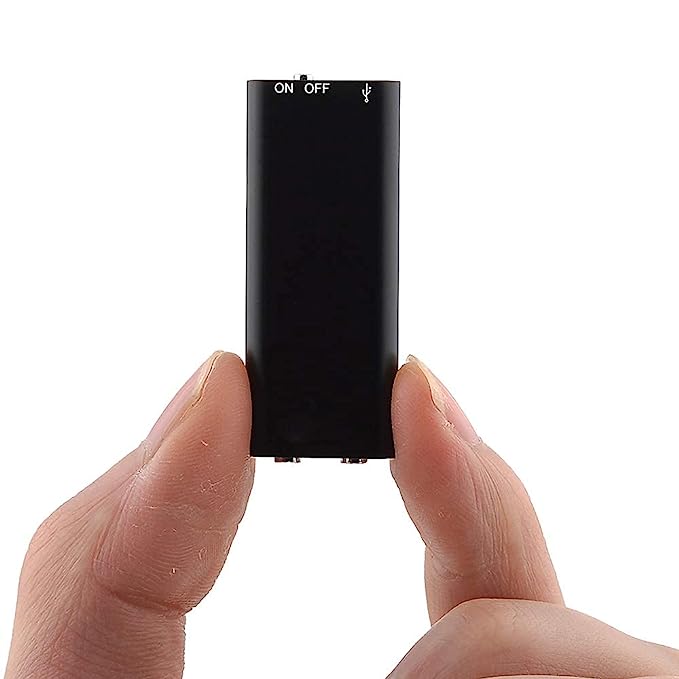 SAFETY NET Mini Digital Voice Recorder 8GB, 8-10 Hours Continue Recording, 96 Hours Capacity, 192KBPS,USB Recharge Ultra Small Audio Recorder with Playback for Speech, Lectures, Meetings