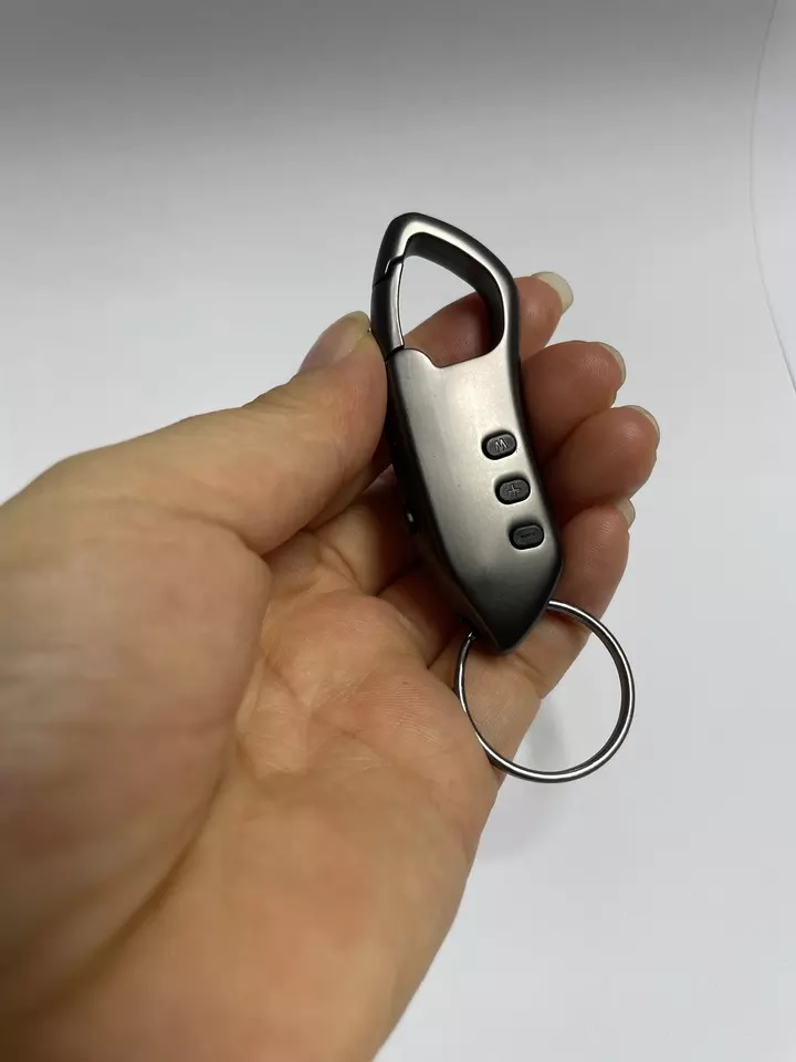 SAFETY NET Rechargeable Portable Keyring Mini Handheld MP3 Keychain Voice Recorder 32GB Inbuilt Memory